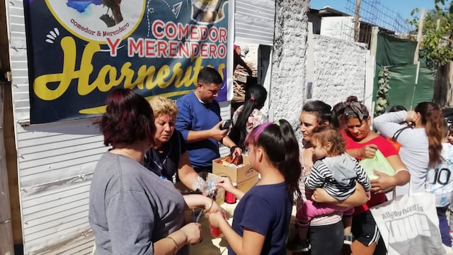 El comedor logró hacer más de 700 huevos para familias de Las Heras.