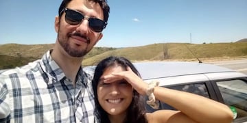 El audio que envió Luna a una vecina semanas antes del doble femicidio. (Gentileza)