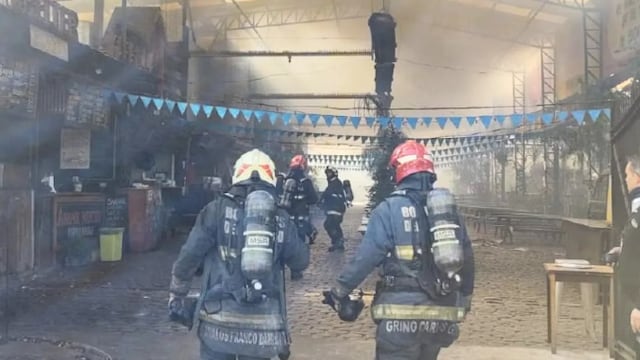 El "Patio de los Lecheros" sufrió un incendio este martes por la mañana.