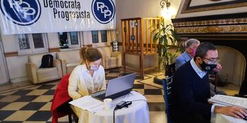 Congreso provincial del Partido Demócrata Progresista, en donde se ratificó la pertenencia al FPCyS