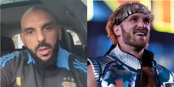 El guardaespaldas de Lionel Messi le hizo frente al youtuber estadounidense.