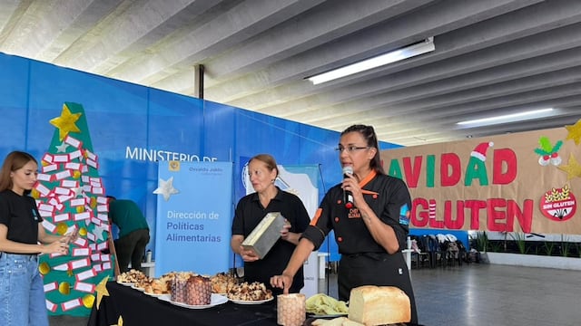 Clase demostrativa de cocina navideña del Ministerio de Desarrollo Social