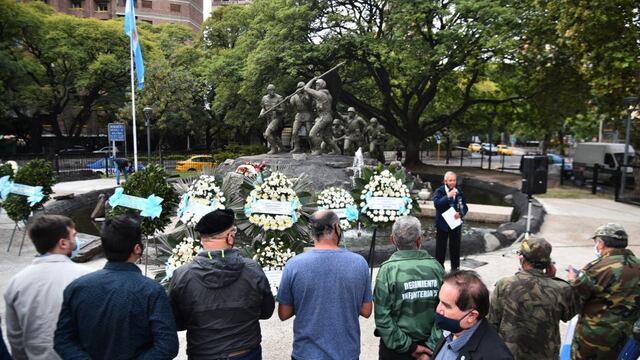 Homenajearon a excombatientes de Malvinas en Córdoba (Pedro Castillo)