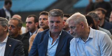 El Luifa Artime, presidente de Belgrano, y su "vamos por más" (Javier Ferreyra / La Voz).