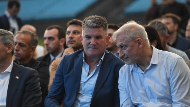 El Luifa Artime, presidente de Belgrano, y su "vamos por más" (Javier Ferreyra / La Voz).