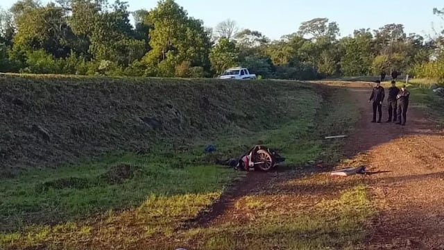 Murió un motociclista tras un despiste en Olegario Víctor Andrade.