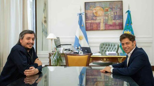 Axel Kicillof y Máximo Kirchner se reunieron en la casa de gobierno bonaerense con miras al 2023.