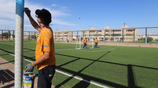 El nuevo polideportivo de Maipú Oeste se llamará Diego Armando Maradona, anunció el intendente Stevanato. Gentileza Municipalidad de Maipú