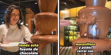 La pareja pidió sushi, pastas y asado.