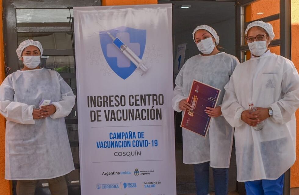 Más de mil personas ya fueron inmunizadas contra el Covid-19 en Cosquín