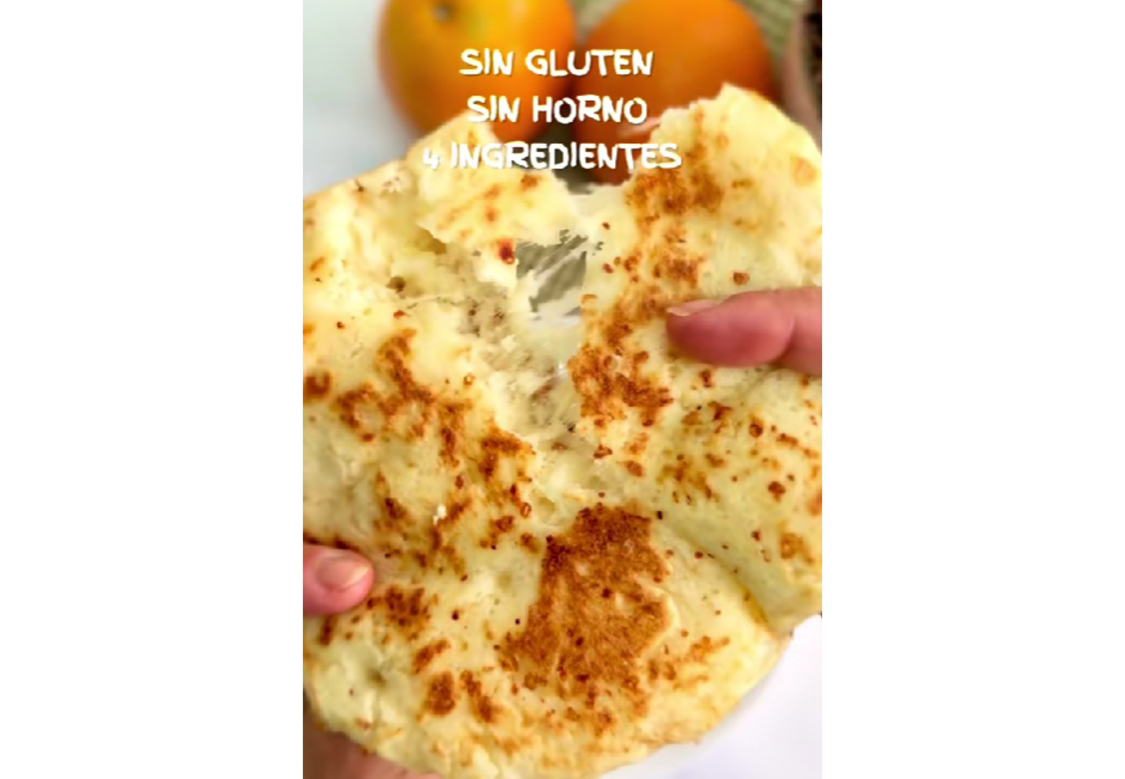 Así queda el pan sin gluten con 4 ingredientes.