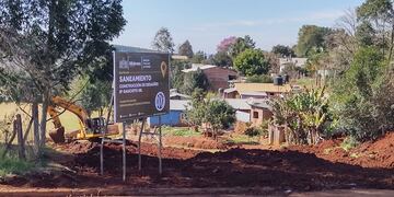 Dirección Provincial de Vialidad ejecuta obras de saneamiento en San Vicente.