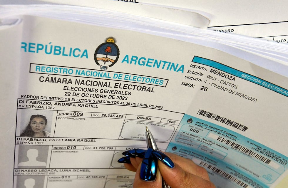 Elecciones presidenciales en Mendoza: todo lo que tenés que saber para poder votar
