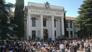 ESMA. Durante el acto del 24 de marzo pasado. Foto: DyN