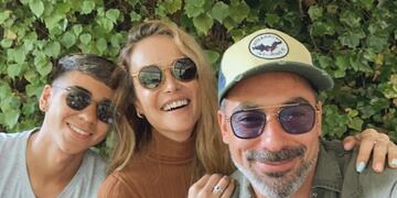 La brasileña volvió a Sudamérica después de las vacaciones que pasó el verano anterior con la familia del exfutbolista.
