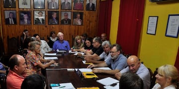 Foto de archivo Meridiano 55, asamblea del 2018.