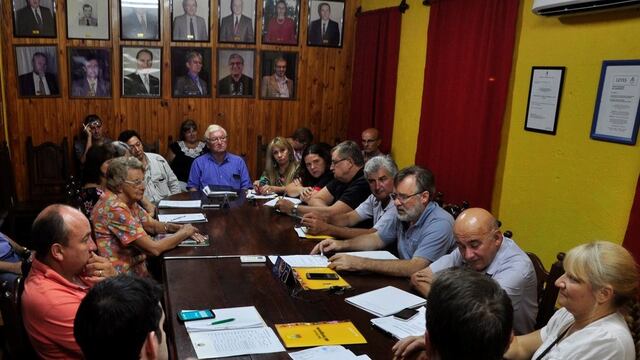 Foto de archivo Meridiano 55, asamblea del 2018.