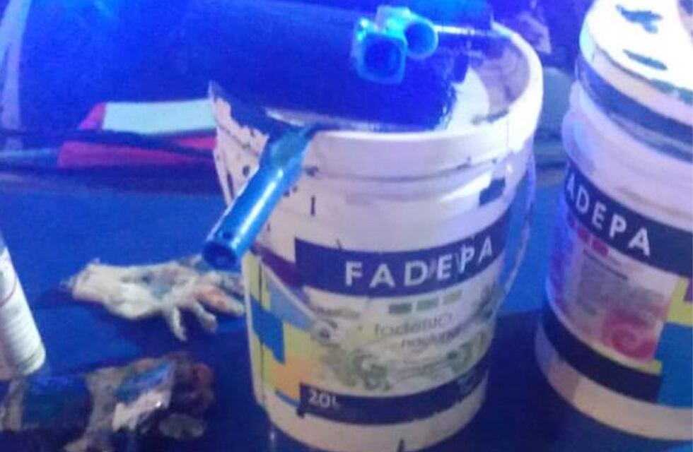 Detuvieron a un hombre y a sus hijos que fabricaban pinturas truchas en Luján de Cuyo