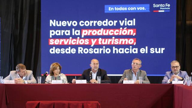 El gobernador Omar Perotti anunció un corredor para formentar la producción, servicios y el turismo.