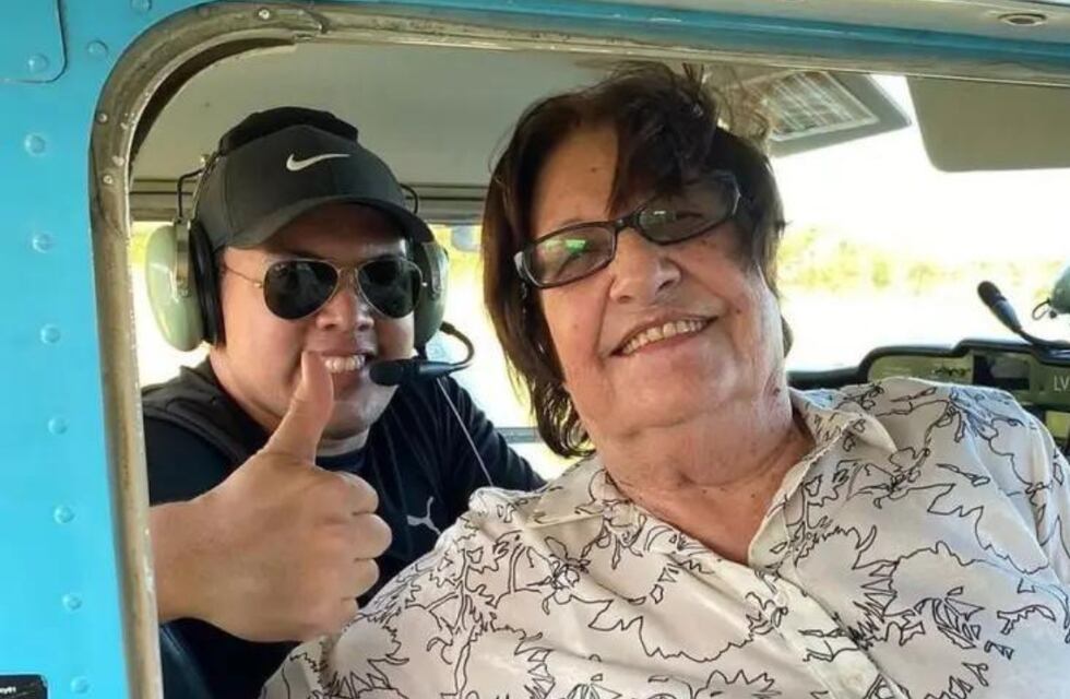 La tierna historia de Lidia, la correntina de 83 años que voló por primera vez en una avioneta