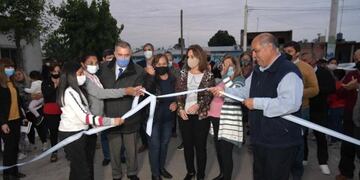 Jaldo inauguró obras en Alderetes.