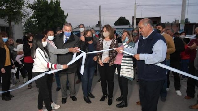 Jaldo inauguró obras en Alderetes.