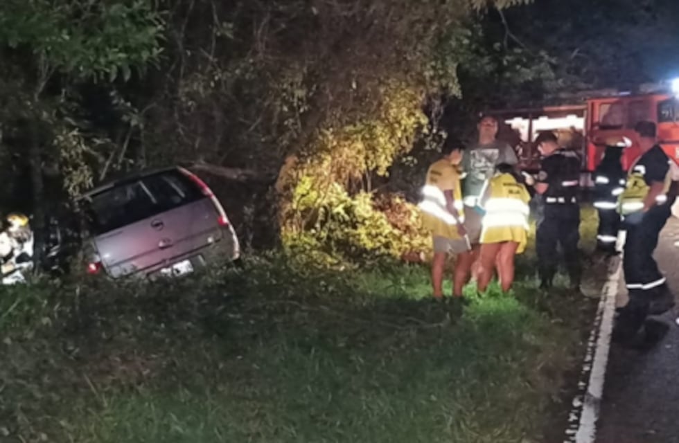 Accidente sobre la Ruta Nacional N°12 en Puerto Iguazú