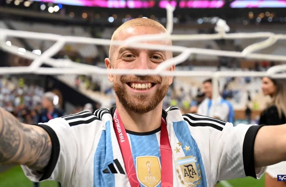 Mientras La Scaloneta juega en Asia, el Papu Gómez visitó Mendoza
