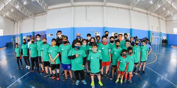 La capacitación fue organizada por el Municipio de Río Grande y la Liga Oficial de Fútbol de Río Grande, contó con la presencia del riograndense Pablo Vidal, jugador del Club Boca Juniors.