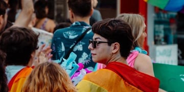 Marcha del Orgullo en Gualeguay. Foto: Instagram Diversidad Gualeguay
