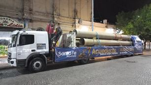 Presentaron los caños del acueducto en el centro rafaelino