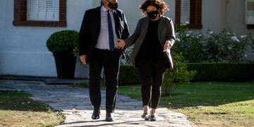 Alberto Fernández y Carla Vizzotti en Olivos (Presidencia)