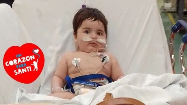 Santiago Luna Díaz, el nene sanjuanino que necesita un trasplante de corazón y vive en el Hospital Italiano de Buenos Aires desde hace más de un año.