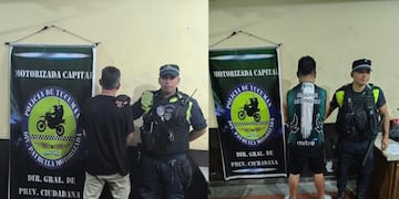 Los agresores fueron encontrados in fraganti, mientras agredían a sus parejas.
