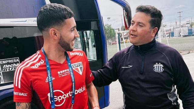 Nahuel Bustos vino a barrio Jardín en la final de Copa Sudamericano. Talleres lo atrae (Foto: Prensa Talleres).