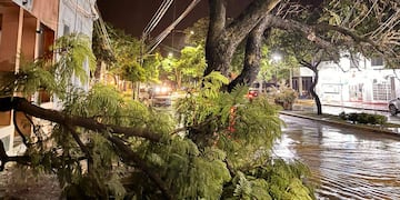 Intenso temporal en Traslasierra, Córdoba.
