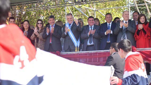 En el acto central por el 214° aniversario del natalicio de  Juan B. Alberdi.