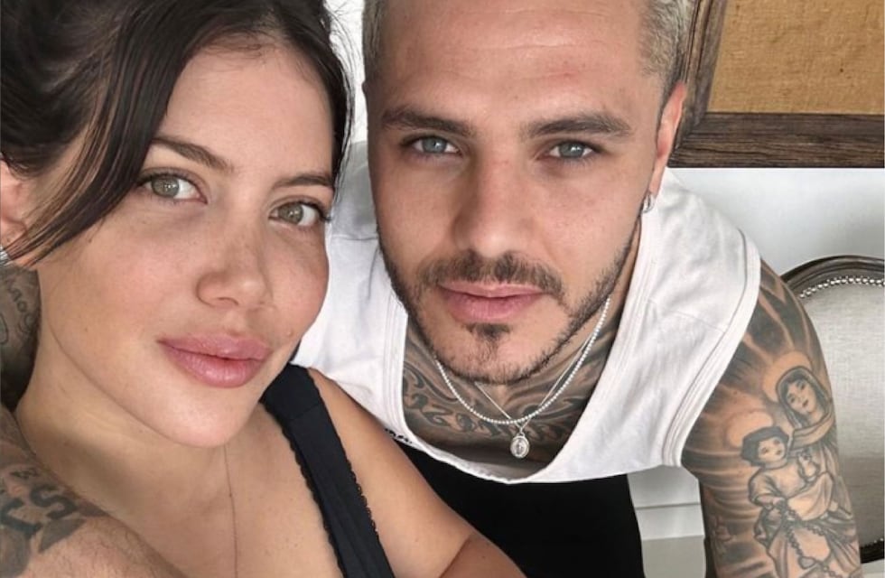 Acompañada de Mauro Icardi, Wanda Nara lució un majestuoso vestido negro para la boda de Lizy Tagliani