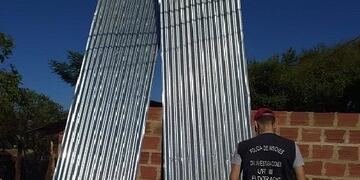 Recuperaron elementos de construcción robados en Eldorado.