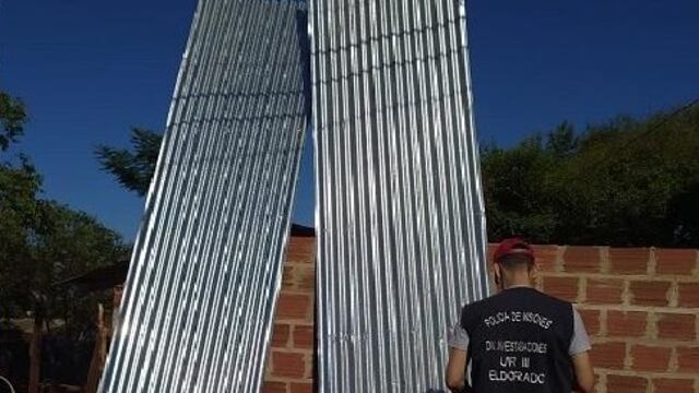 Recuperaron elementos de construcción robados en Eldorado.