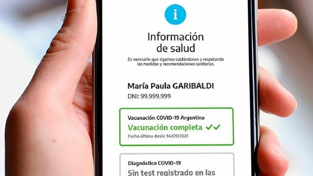 Pasaporte
Pase sanitario a través de la aplicación Cuidar