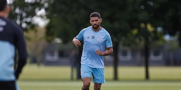 El delantero de Belgrano Franco Jara sufrió una lesión. (Prensa Belgrano).
