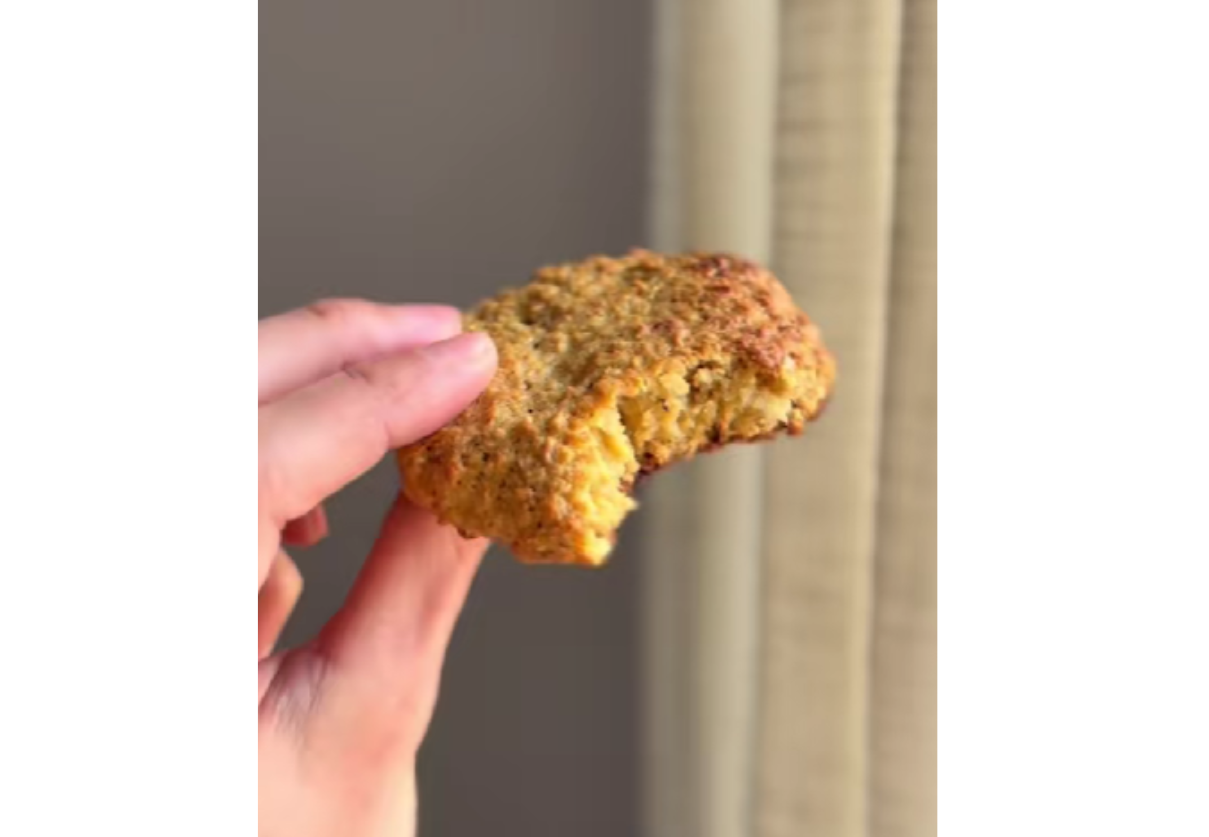 Así quedan las galletitas de avena y limón.