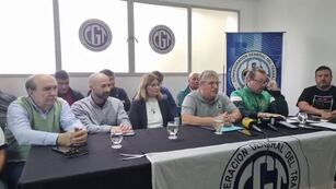 Conferencia de prensa de la CGT Rafaela