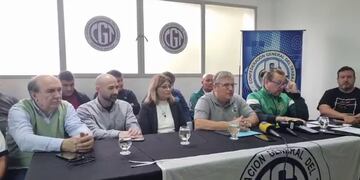 Conferencia de prensa de la CGT Rafaela