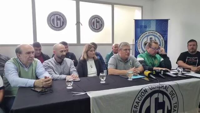 Conferencia de prensa de la CGT Rafaela