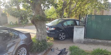 El choque en barrio Villa Belgrano.