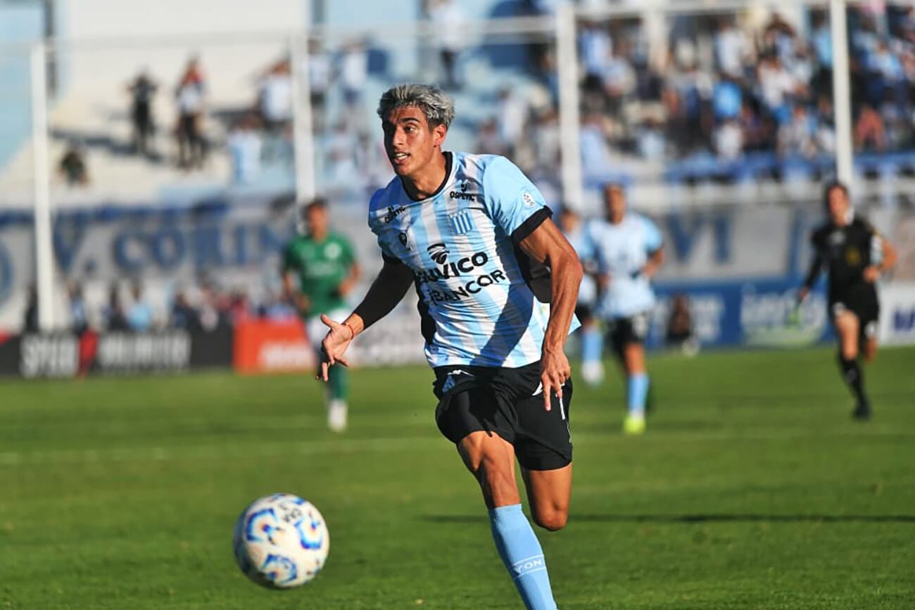 Julián Vignolo anotó el gol de Racing para el empate en Mendoza. ¿Sus últimos partidos en la Academia?