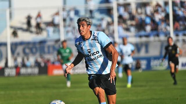 Julián Vignolo anotó el gol de Racing para el empate en Mendoza. ¿Sus últimos partidos en la Academia?