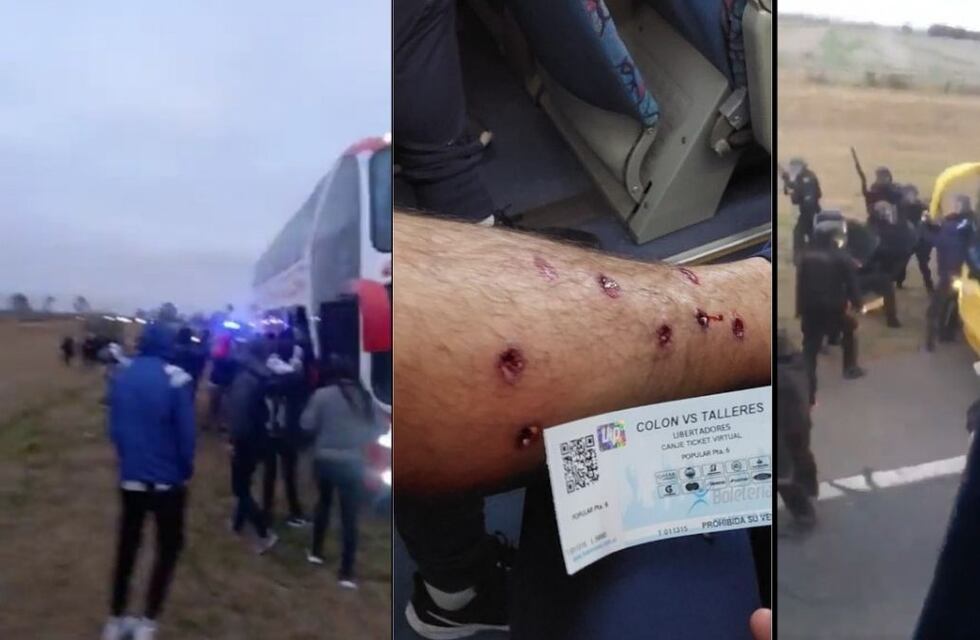 Hinchas de Talleres denuncian represión de la policía santafesina